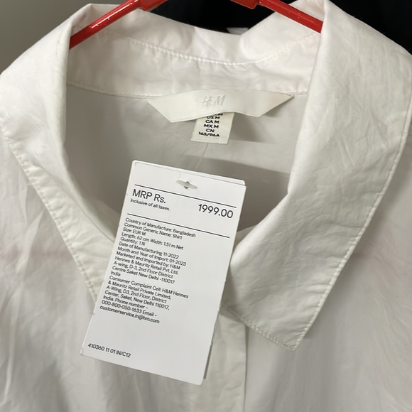 H&M oversized shirt | NWT - Picture 10 of 11